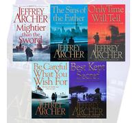 Jeffrey Archer The Clifton Chronicles 5 Books Bundle Collection (Più potente della spada, I peccati del padre, Solo il tempo dirà, fai attenzione a ciò che desideri, segreto meglio custodito) Y