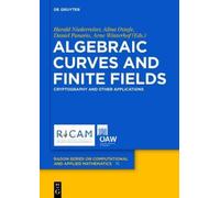 Jeffrey D. Achter Algebraic Curves and Finite Fields (Copertina rigida)