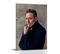 Jeffrey Dean Morgan, stampa fotografica su tela, decorazione per casa e ufficio, decorazione da parete in stile moderno, per la famiglia, il bagno, con cornice, 50 x 75 cm