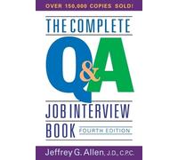 Jeffrey G. Allen The Complete Q&A Job Interview Book (Tascabile)