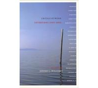 Jeffrey J. Williams Critics at Work (Copertina rigida) Cultural Front