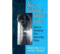 Jeffrey N. Cox New Historical Literary Study (Tascabile)