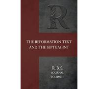 Jeffrey T Riddle Reformation Bible Society Journal (Tascabile)