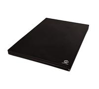 Jeflex - Materasso Sportivo di Caduta nero, 150 x 100 x 8 cm, prodotto in Germania/tappetino da ginnastica/fitness salvaspazio e tappetino da yoga/tappetino da gioco per cameretta dei bambini