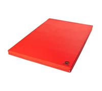 Jeflex - Materasso Sportivo di Caduta rosso nero, 100 x 70 x 8 cm, prodotto in Germania/tappetino da ginnastica/fitness salvaspazio e tappetino da yoga/tappetino da gioco per cameretta dei bambini