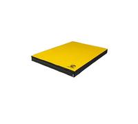 Jeflex - Tappetino morbido giallo nero e tappetino da ginnastica 100 x 70 x 8 cm, prodotto in Germania/KInder, tappetino da ginnastica salvaspazio e tappetino da yoga/tappetino sportivo spesso per