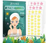 Jefusst Cerotti idrocolloidali per acne con olio di tea tree e olio di calendula, cerotti per acne a forma di stella gialla e rosa, 112 pezzi