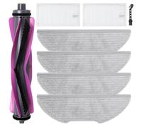 Jegehoyo 8 Kit di accessori di ricambio per Eureka E20 Evo Plus Robot Aspirapolvere Accessori, 1 Spazzola principale, 4 panni per mop, 2 Filtro, 1 Spazzola per la Pulizia