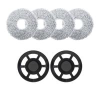 Jegehoyo Panni per scopa con accessori di supporto di ricambio per iRobot Roomba Plus 415 Combo/516 Combo/576 Combo/515 Combo Robot Aspirapolvere, 2 porta salviette, 4 panni lavapavimenti