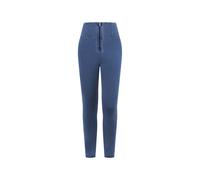 Jeggings push up WR.UP® vita super alta con zip in tono