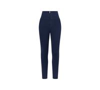 Jeggings push up WR.UP® vita super alta con zip in tono