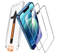 JEHOO 2 Pezzi per iPhone 12/iPhone 12 Pro Vetro Temperato Pellicola Protettiva, Rimozione Automatica Della Polvere Installazione Rapida Anti Graffio Copertura Completa Durezza 9H Vetro