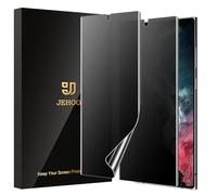 JEHOO 2 Pezzi per Samsung Galaxy S22 Ultra Privacy Pellicola Protettiva, Supporta il riconoscimento delle impronte digitali, Anti-Spia, Senza Bolle Copertura Completa Protezione Schermo TPU Film
