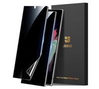 JEHOO 2 Pezzi Privacy Pellicola Protettiva per Samsung Galaxy S21 Ultra, Supporta il riconoscimento delle impronte digitali, Anti-Spia, Senza Bolle Copertura Completa Protezione Schermo TPU Film