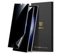 JEHOO 2 Pezzi Privacy Pellicola Protettiva per Samsung Galaxy S23 Ultra, Supporta il riconoscimento delle impronte digitali, Anti-Spia, Senza Bolle Copertura Completa Protezione Schermo TPU Film