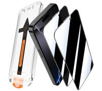 JEHOO2 Pezzi per iPhone 16 Pro Privacy Pellicola Protettiva, Anti-Spy Vetro Temperato Film,Rimozione Automatica Della Polvere,Installazione Rapida, Anti Graffio,Copertura Completa Durezza 9H Vetro