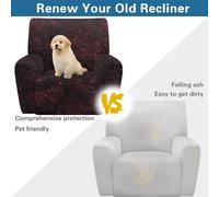 Jeiento 4 pezzi Halloween copridivano Halloween Spider Web reclinabile coperture stretch Lazy Boy reclinabile coperture per cani gatti proprietari mobili protezione
