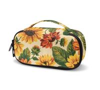 Jeiento Borsa di rifornimenti diabetici del girasole giallo di autunno con la piccola custodia isolata della medicina della maniglia