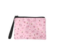 Jeiento Borsa per trucchi con cerniera, per donne e ragazze, piccola portamonete alla moda, da viaggio, lavoro, shopping, con clip per banconote, borsetta per San Valentino, regalo per fidanzata e