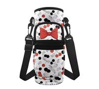 Jeiento Borsa portabottiglie a tracolla per bottiglie d'acqua in acciaio inox, vetro, plastica, sport all'aria aperta e corsa