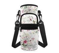 Jeiento Borsa portabottiglie da donna in acciaio inox e plastica, con tracolla e tasche