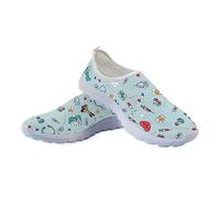 Jeiento Camminata leggera per scarpe da infermiera scarpe dentali da donna unisex formatori adulti escursionismo sneakers da corsa per uomo, antiscivolo/traspirante/slip-on, Stampa attrezzature
