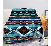 Jeiento Coperta Tappeti Azteco Blu Navajo Tribale Plaid Bohémien Escursionismo All'aperto Divano Divano Etnico Tappetino da Spiaggia 140 x 180 cm