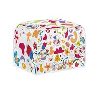 Jeiento Copertura astratta per tostapane con 2 fette di copertura antipolvere per tostapane con divertente stampa di cartoni animati da cucina, borsa organizer per elettrodomestici, The Pioneer Woman