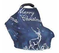 Jeiento Copertura di Natale per allattamento al seno Super Soft Cotton Multi Uso per Seggiolino Auto Coprisedili Baldacchino Carrello Copertura Sciarpa Coperta Luce Passeggino
