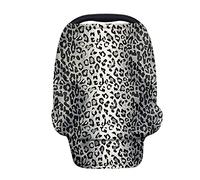 Jeiento Copertura per allattamento al seno, motivo leopardato, colore: grigio