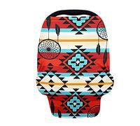 Jeiento Copertura per seggiolino auto a baldacchino e copertura infermieristica multiuso elastico stile tribale bambino carrello della spesa/sedia alta/passeggino copre