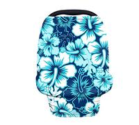 Jeiento Copertura per seggiolino Auto per Bambini con Fiori Elasticizzati per Allattamento, Sciarpa Traspirante per Allattamento