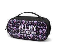 Jeiento Custodia da viaggio per il raffreddamento dell'insulina per viaggi a lungo volo, rosa e blu, organizer per diabetici, kit per diabetici, borsa per penne per insulina e farmaci
