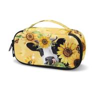 Jeiento Custodia da viaggio per insulina con girasole giallo e fiocco di girasole custodia da viaggio a farfalla isolata per medicinali, mantiene le medicine fresche durante il viaggio