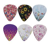 Jeiento Farfalla Fiore Chitarra Plettri per Donna Donna per Basso Chitarre Acustiche Elettriche Confezione da 6 0,96