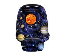 Jeiento Galaxy Planet - Coprisedile Elastico per Auto per Neonati e Ragazze, Multiuso, per Allattamento al Seno