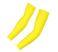 Jeiento Manicotti per braccio di protezione solare UV Plus Size M L XL per uomini e donne, copertura per tatuaggi, raffreddamento, compressione, Giallo, M