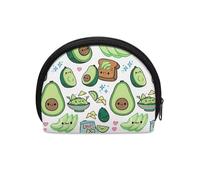 Jeiento Mini portamonete per donne e bambini, portamonete, universale, piccolo, morbido sacchetto con cerniera, perfetto per il tuo stile, Carino avocado., Portamonete