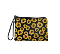 Jeiento Piccola portamonete borsa cambio portafogli per donna ragazza viaggio shopping fermasoldi borsa borsa borsa cerniera pochette regalo di compleanno, 0-Sgirasole, S, Sacchetto della moneta