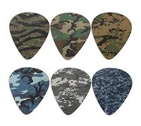 Jeiento, plettri a motivo militare, spezzi, per chitarra elettrica, chitarra acustica, Medi, da 0,96 mm