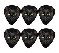 Jeiento, plettri per chitarra classica triangolari, con gatto nero, 0,96 mm, per basso, chitarra acustica, plettro per chitarra elettrica