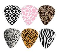 Jeiento, plettri per chitarra elettrica a motivo leopardo, a forma di triangolo classico, 0,96 mm, accessori per chitarra a fantasia
