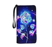 Jeiento Portafoglio da polso di grande capacità per le donne borsa da donna in pelle Multi Card Organizer Zip Intorno, Rosa, L, Casual
