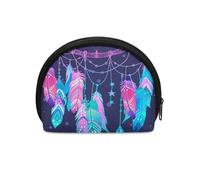 Jeiento Portamonete resistente per donne e uomini, mini borsa per il trucco con cerniera, borsa impermeabile con clip per denaro causale, borsa da trasporto per ragazze, Acchiappasogni romantico,