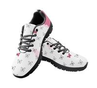 Jeiento Scarpe da ginnastica da donna, alla moda, in rete, sportive, da corsa, da donna, piatte, da infermiera, da lavoro, Farfalla, 42 EU