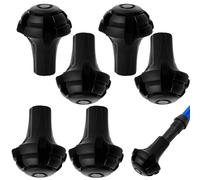 Jeinbuil 6 bastoncini per Nordic Walking in gomma, 11 mm | Cuscinetti in gomma per bastoni da trekking, per tutti i comuni bastoncini da nordic walking, con un diametro di 11 mm