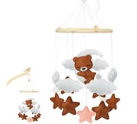Jeinbuil Campana a vento mobile per bambini, in legno, per culle o come decorazione per la cameretta dei bambini