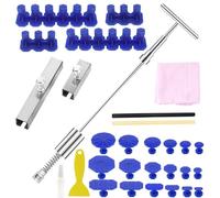 Jeinbuil Kit di riparazione di ammaccature per riparazione di ammaccature a T Bar puller auto riparazione ammaccature kit di riparazione auto Paintless Dent Removal Kit per la rimozione di ammaccature