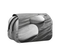 JEJEA Adluts - Astuccio multiuso per matite e matite, motivo: pietre zen, colore: grigio, Nero , Taglia unica, Beauty case