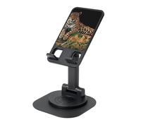 JEJEA African Wildlife Leopard On Rock Print supporto cellulare rotante, supporto per telefono cellulare per scrivania, supporto per telefono regolabile, per tutti i telefoni